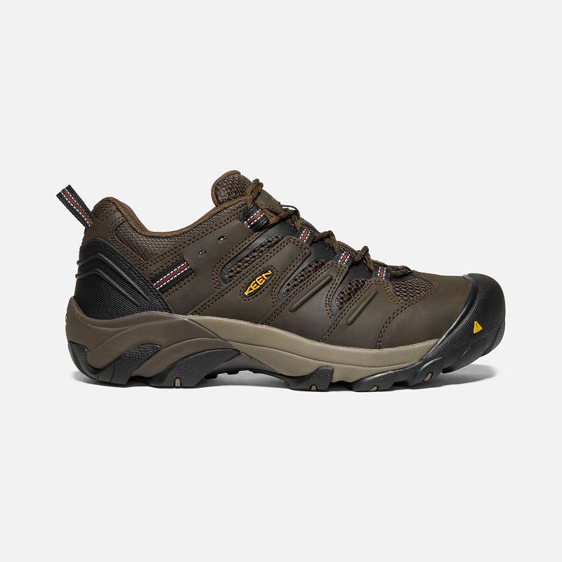 Keen Lansing Low Steel Toe Sicherheitsschuhe Herren DE-97180 Cascade Brown/Fired Brick - Keen Herren